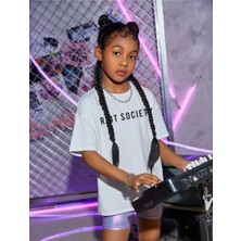 Asmedo Çocuk   Baskılı T-Shirt - Beyaz