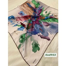 Venossa Dijital Soft Eşarp - El Dikişli