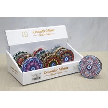 Özssay Taşlı El Aynası Yuvarlak Ince Model 5