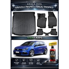 Yek Cars Volkswagen Golf (6) 2009 Model 3D Kokusuz Havuzlu Paspas Takımı  ve 3D Bagaj Havuzu