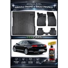 Yek Cars Volkswagen Passat (B8) 2022 Model 3D Kokusuz Havuzlu Paspas Takımı  ve 3D Bagaj Havuzu