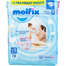 2 Adet Molfix Ultra Fırsat Junior Bebek Bezi 78LI