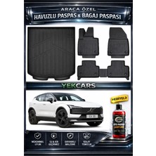 Yek Cars Volvo Ex 30 2024 Model 3D Kokusuz Havuzlu Paspas Takımı  ve 3D Bagaj Havuzu
