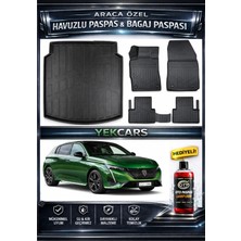 Yek Cars Peugeot 308 2024 Model 3D Kokusuz Havuzlu Paspas Takımı  ve 3D Bagaj Havuzu