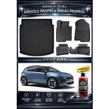 Yek Cars Hyundai Bayon 2026 Model 3D Kokusuz Havuzlu Paspas Takımı  ve 3D Bagaj Havuzu