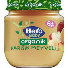4 Adet Hero Baby Organik Karışık Meyveli  120 gr