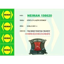 Bescher Drnds Dörtlü Flaşör Düğmesi Fiat Doblo 01-