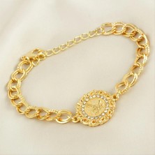 Zero Land Drnds Osmanlı Tuğralı Taşlı Bileklik-Sarı