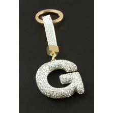 Zero Land Drnds Harfli Saroski Taşlı Anahtarlık-G