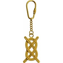 Özssay Pirinç Gemi Düğümü Tasarımlı Anahtarlık