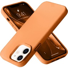 Eco Port Apple Iphone 12 Kılıf Nano Içi Kadife Silikon - Turuncu
