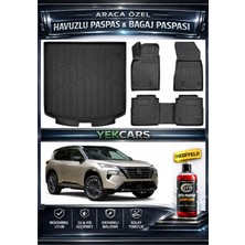 Yek Cars Nissan X-Trail Benzinli 2026 Model 3D Kokusuz Havuzlu Paspas Takımı  ve 3D Bagaj Havuzu