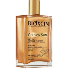 Pearl Shop Gold On Skin Kuru Yağ – Yasemin, Manolya, Hanımeli, Kalendula ve Hindistan Cevizi Yağları Içeren Işıltı Veren Nemlendirici – 100 ml – Tüm Cilt Tipleri Için