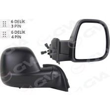 GVA Drnds Diş Dikiz Aynasi Sağ Partner-Berlingo 12-18 Elektrikli Desenli Rezistansli Sensörlü