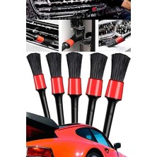 Pearl Shop Oto Araç Detaylı Temizlik Fırça Seti 5'li Oto Araba Yıkama Klima Temizleme Fırça Takımı