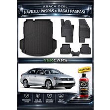 Yek Cars Volkswagen Jetta 2019 Model 3D Kokusuz Havuzlu Paspas Takımı  ve 3D Cepli Bagaj Havuzu