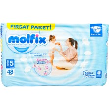 2 Adet Molfix Fırsat Paketi (5 No) Junıor 48 Li