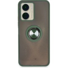 Eco Port Vivo Y16 Kılıf Montreal Yüzüklü Silikon Kapak - Yeşil