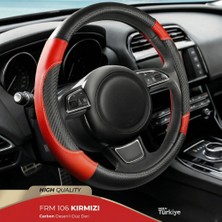 Form Frm 106 Carbongrip Geçmeli Direksiyon Kılıfı – Carbon Desenli Düz Deri – Çok Renk Seçenekli