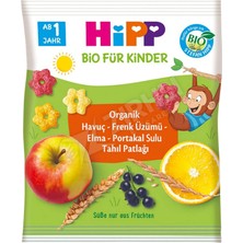 Hipp 4 Adet Hi̇pp Organik Havuç Frenk Üzümü Elma Portakal Sulu Tahıl Patlağı 30 gr