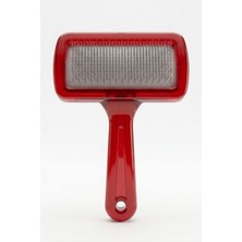 byasafkids Pratik Saplı Kedi ve Köpek Tüy Bakım Tarağı - Kırmızı