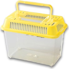 365Dükkan Taşınabilir Kulplu Mini Akvaryum ve Fanus Sarı