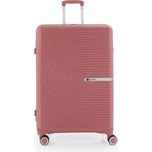 Mçs Unisex Lüx ve Ultra Esnek Kırılmaz Teleskopik Saplı 360C° Döner 4 Çift Tekerli Valiz