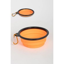 365Dükkan Katlanabilir Silikon Mama ve Su Kabı - Turuncu