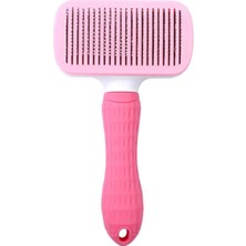 Easera Ticaret Kedi ve Köpek Tüy Toplama Tarağı Pembe