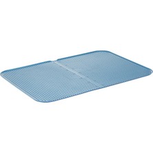 Motto Ticaret Kaymaz Silikon Kedi Kum Önü Paspası - Mavi