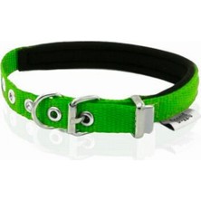 365Dükkan Yumuşak Destekli ve Dokuma Mavi Kedi Köpek Boyun Tasması Yeşil