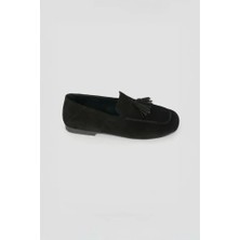Eschi Kadın Günlük Hakiki Deri Loafer Kaydırmaz Taban Esnek Rahat Ortopedik Loafer Ayakkabı