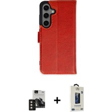 Nuveden Ieg™ Galaxy S24 Kılıf Siluet Işık Serisi - Siyah Bilvis Hayalet Cam Ekran Koruyucu + Gold Pvd