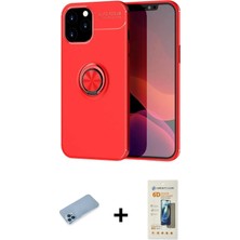 Nuveden Ieg™ iPhone 12 Pro Max Kılıf Yankı Form Prime - Siyah 6d Mat Seramik Hayalet Nano Ekran Koruyuc