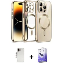 Nuveden Ieg™ iPhone 13 Pro Max Kılıf Nova Işık Özel Seri - Siyah Bilvis 5in1 5d Magic Hayalet Cam Ekr
