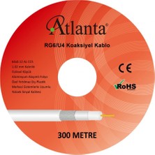 Atlanta RG6/U4 64 Tel CCS Anten Kablosu (300 Metre)