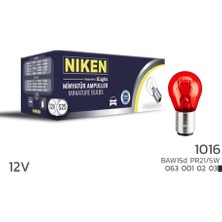 12V 1016 Ampul YT (PR21/5W) Kırmızı BAW15D (10'lu)