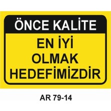 Outdoor One İŞ GÜVENLİĞİ UYARI LEVHASI 1 ADET PVC 21 X 29CM