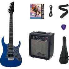 Strauss Esh-22 Mbl Elektro Gitar Hss - Metalik Mavi Set (Anfi-Softcase-Askı-Tel-Kablo-Pena)