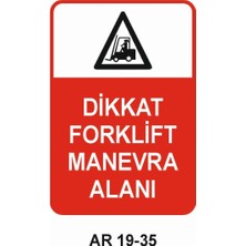 Outdoor One İŞ GÜVENLİĞİ UYARI LEVHASI 1 ADET PVC 21 X 29CM