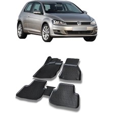 Vw Golf 7 2013-2020 3D Havuzlu Araca Özel Paspas Takımı