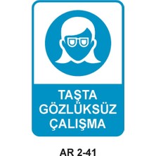 Outdoor One İŞ GÜVENLİĞİ UYARI LEVHASI 1 ADET PVC 21 X 29CM