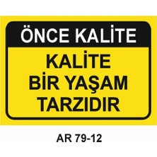 Outdoor One İŞ GÜVENLİĞİ UYARI LEVHASI 1 ADET PVC 21 X 29CM