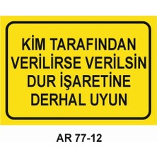 Outdoor One İŞ GÜVENLİĞİ UYARI LEVHASI 1 ADET PVC 21 X 29CM