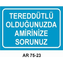 Outdoor One İŞ GÜVENLİĞİ UYARI LEVHASI 1 ADET PVC 21 X 29CM