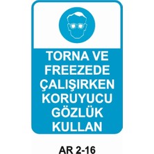 Outdoor One İŞ GÜVENLİĞİ UYARI LEVHASI 1 ADET PVC 21 X 29CM