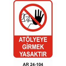 Outdoor One İŞ GÜVENLİĞİ UYARI LEVHASI 1 ADET PVC 21 X 29CM