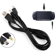 PSP Şarj ve Data Kablosu PSP 1000 2000 3000 E1004 Uyumlu PSP USB Kablo