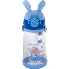 Relaxion, Kulaklı, Boyun Askılıklı, Ithal Lüx Mavi Matara/suluk 600 ml (444)