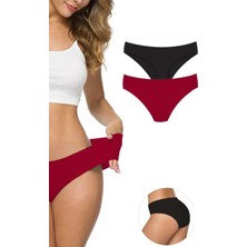 Modanı Seç 2 Adet Kadın Dikişsiz Lazer Kesim Esnek Iz Yapmayan Külot S4